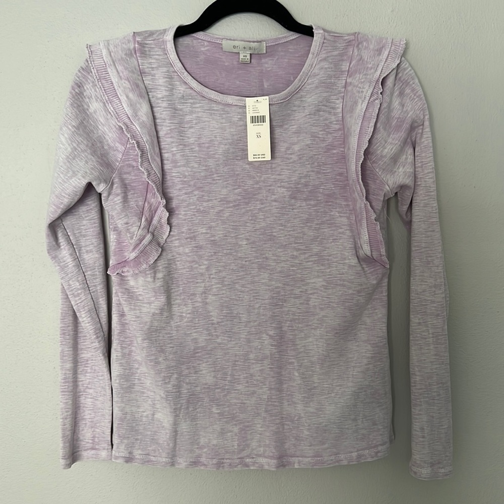 Eri + Ali Washed Ruffle Top (purchased from Anthropologie)